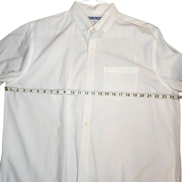 Old Navy 100% Cotton White Button Down Shirt - Picture 4 of 5